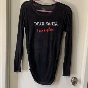 Long sleeve maternity shirt